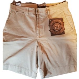 Steve & Barry's Vintage Classic Chino Men's khaki Shorts Size 33 Nwt
